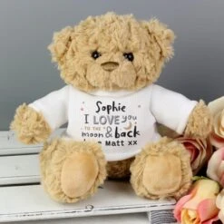 Personalised To The Moon And Back Teddy Bear -PERSONALISE STORE p0210d14 3