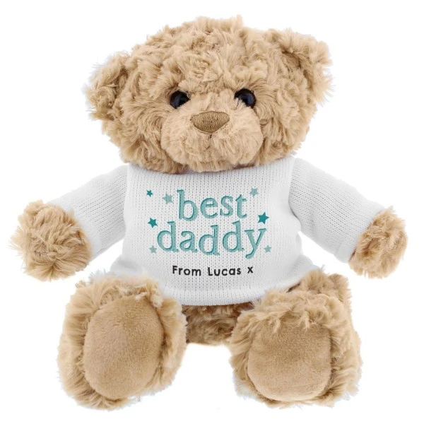 Personalised Best Daddy Teddy Bear 3 Personalised Best Daddy Teddy Bear - Image 3