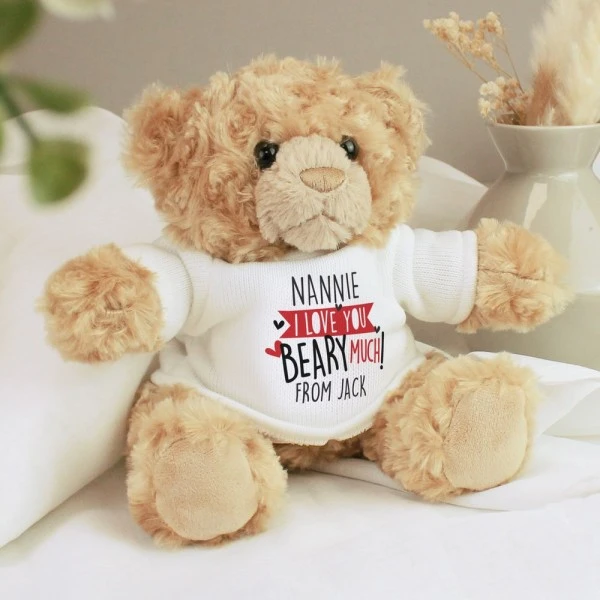Personalised Love You Beary Much Teddy Bear 3 Personalised Love You Beary Much Teddy Bear - Image 3