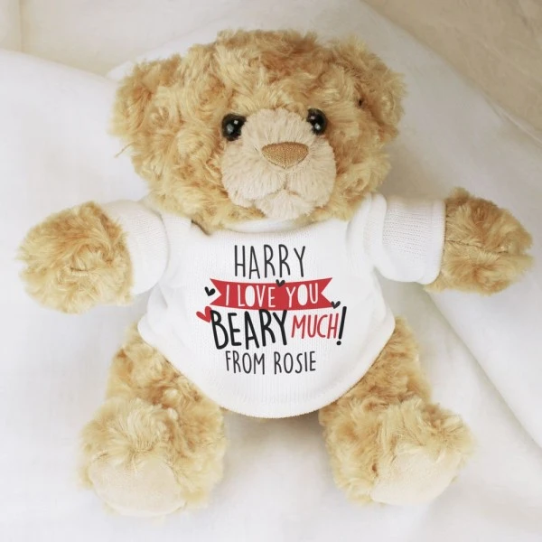 Personalised Love You Beary Much Teddy Bear 4 Personalised Love You Beary Much Teddy Bear - Image 4