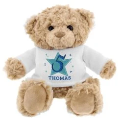 Personalised Blue Big Age Teddy Bear -PERSONALISE STORE p0210d28 4