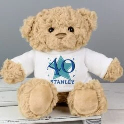 Personalised Blue Big Age Teddy Bear -PERSONALISE STORE p0210d28 5