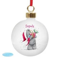 Personalised Me To You Christmas Bauble -PERSONALISE STORE p0305f77 4