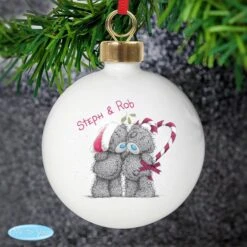 Personalised Me To You Couple Christmas Bauble -PERSONALISE STORE p0305f78 3