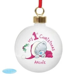 Personalised Me To You My 1st Christmas Bauble -PERSONALISE STORE p0305f79 4