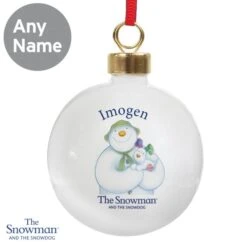 Personalised The Snowman And The Snowdog Bauble -PERSONALISE STORE p0305g43 3