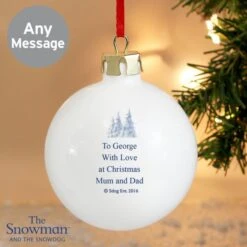 Personalised The Snowman And The Snowdog Bauble -PERSONALISE STORE p0305g43 4