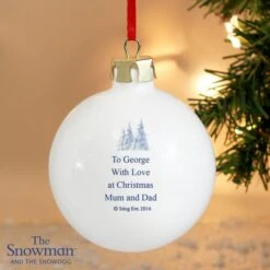 Personalised The Snowman And The Snowdog Bauble -PERSONALISE STORE p0305g43 5