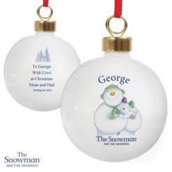 Personalised The Snowman And The Snowdog Bauble -PERSONALISE STORE p0305g43 6