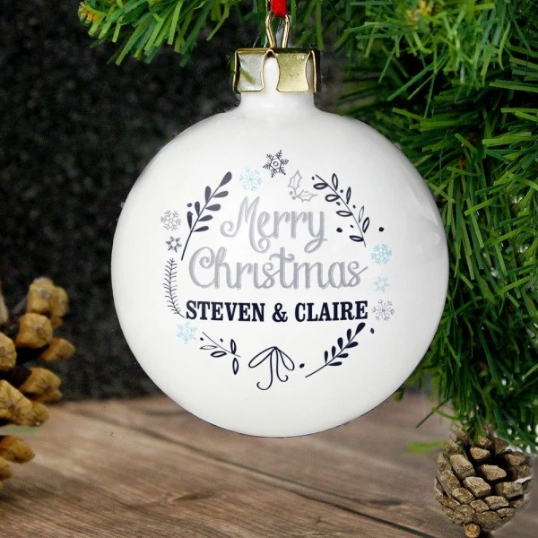 Personalised Christmas Frost Bauble 3 Personalised Christmas Frost Bauble - Image 3