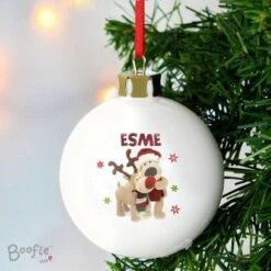Personalised Boofle Christmas Reindeer Bauble -PERSONALISE STORE p0305g67 4