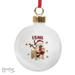 Personalised Boofle Christmas Reindeer Bauble -PERSONALISE STORE p0305g67 5