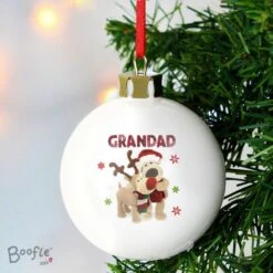 Personalised Boofle Christmas Reindeer Bauble -PERSONALISE STORE p0305g67 6