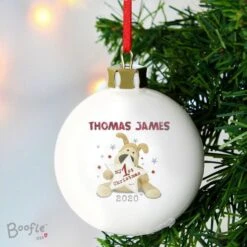 Personalised Boofle My 1st Christmas Bauble 7 Personalised Boofle My 1st Christmas Bauble -PERSONALISE STORE p0305g68 2