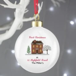 Personalised Cosy Christmas Bauble -PERSONALISE STORE p0305g70 2