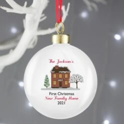 Personalised Cosy Christmas Bauble -PERSONALISE STORE p0305g70 3