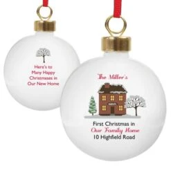 Personalised Cosy Christmas Bauble -PERSONALISE STORE p0305g70 5