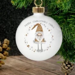 Personalised Christmas Gonk Bauble -PERSONALISE STORE p0305h16 3