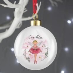 Personalised Sugar Plum Fairy Bauble -PERSONALISE STORE p0305h66 3