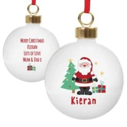 Personalised Santa Bauble -PERSONALISE STORE p0305i32 3