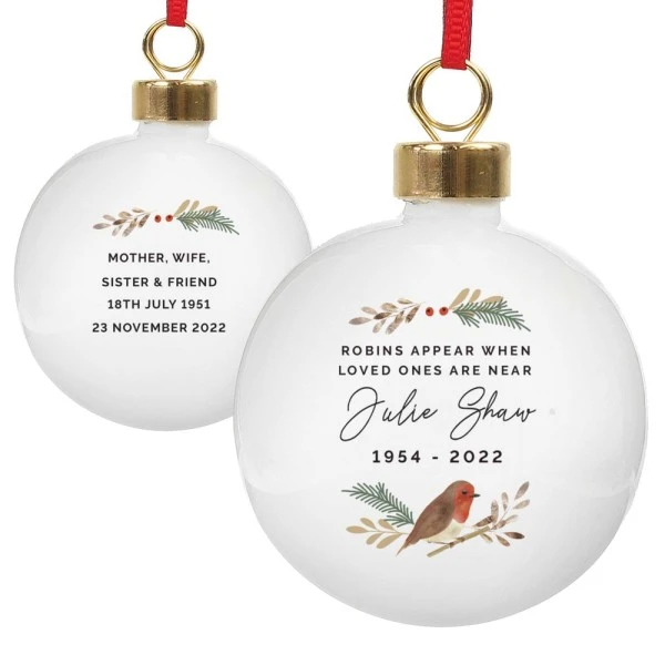Personalised Robin Bauble 3 Personalised Robin Bauble - Image 3