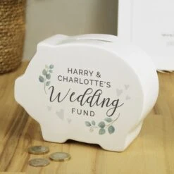 Personalised Wedding Piggy Bank -PERSONALISE STORE p0305j05 2