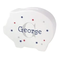 Personalised Name & Initial Piggy Bank -PERSONALISE STORE p0305j07 4