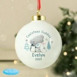 Personalised Winter Explorer First Christmas Tiny Tatty Teddy Bauble -PERSONALISE STORE p0305j22 3