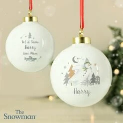 Personalised The Snowman Magical Adventure Bauble