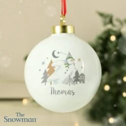 Personalised The Snowman Magical Adventure Bauble -PERSONALISE STORE p0305j27 2