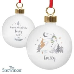 Personalised The Snowman Magical Adventure Bauble -PERSONALISE STORE p0305j27 4