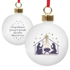 Personalised Nativity Bauble -PERSONALISE STORE p0305j29 4