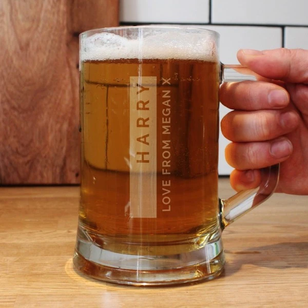 Personalised Free Text Pint Stern Tankard 2 Personalised Free Text Pint Stern Tankard - Image 2