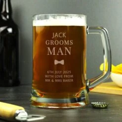 Personalised Groomsman Pint Stern Tankard -PERSONALISE STORE p0307h48 2