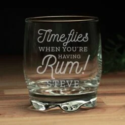 Personalised Time Flies When You're Having Rum Tumbler -PERSONALISE STORE p0307h59 2