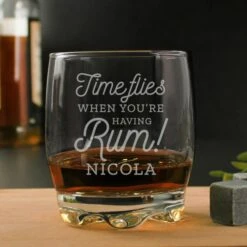 Personalised Time Flies When You're Having Rum Tumbler -PERSONALISE STORE p0307h59 3