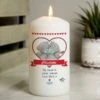 Personalised Me To You Couple Pillar Candle