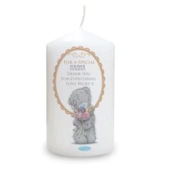 Personalised Me To You Flowers Pillar Candle For Her -PERSONALISE STORE p0409c74 2