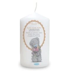 Personalised Me To You Flowers Pillar Candle For Her -PERSONALISE STORE p0409c74 4