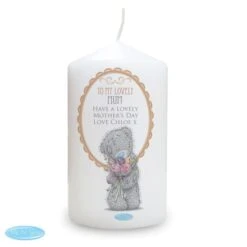 Personalised Me To You Flowers Pillar Candle For Her -PERSONALISE STORE p0409c74 5