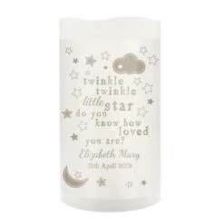 Personalised Twinkle Twinkle Nightlight LED Candle -PERSONALISE STORE p0409c77 3