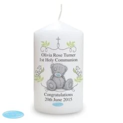Personalised Me To You Religious Cross Pillar Candle -PERSONALISE STORE p0409c80 2
