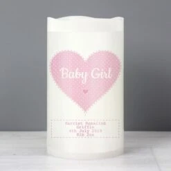 Personalised Stitch & Dot Baby Girl Night Light LED Candle 8 Personalised Stitch & Dot Baby Girl Night Light LED Candle -PERSONALISE STORE p0409d11 2