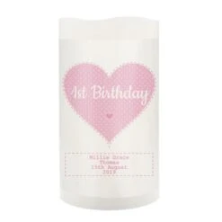 Personalised Stitch & Dot Baby Girl Night Light LED Candle 11 Personalised Stitch & Dot Baby Girl Night Light LED Candle -PERSONALISE STORE p0409d11 5