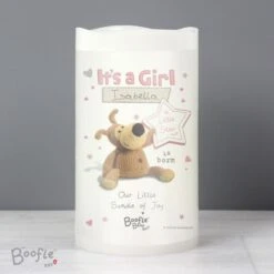 Personalised Boofle It's A Girl Nightlight LED Candle