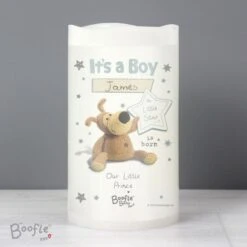 Personalised Boofle It's A Boy Nightlight LED Candle