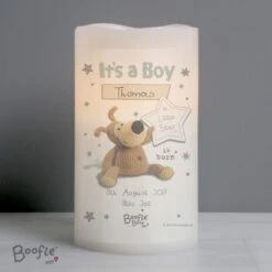 Personalised Boofle It's A Boy Nightlight LED Candle -PERSONALISE STORE p0409d31 2
