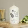 Personalised Me To You "Love You To The Moon And Back" Pillar Candle