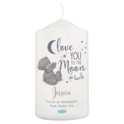 Personalised Me To You "Love You To The Moon And Back" Pillar Candle -PERSONALISE STORE p0409d48 3