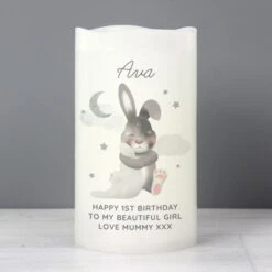 Personalised Baby Bunny LED Candle -PERSONALISE STORE p0409d64 3